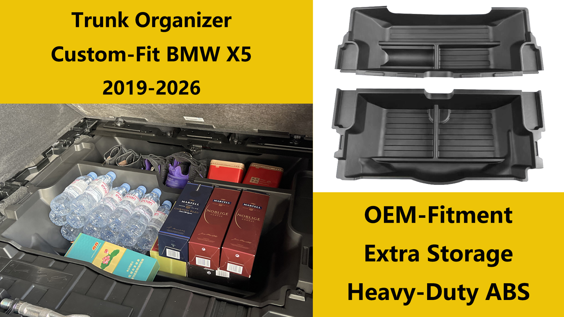 Amazon.com: QXZcar Trunk Organizer Insert Cargo Storage Box for