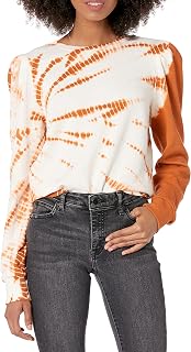 Sudadera En Felpa con Manga de Farol Jean T-Shirt Mujer