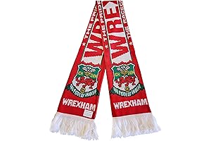 Wrexham FC Logo Football Scarf: Show Your Red Dragons Pride in Style