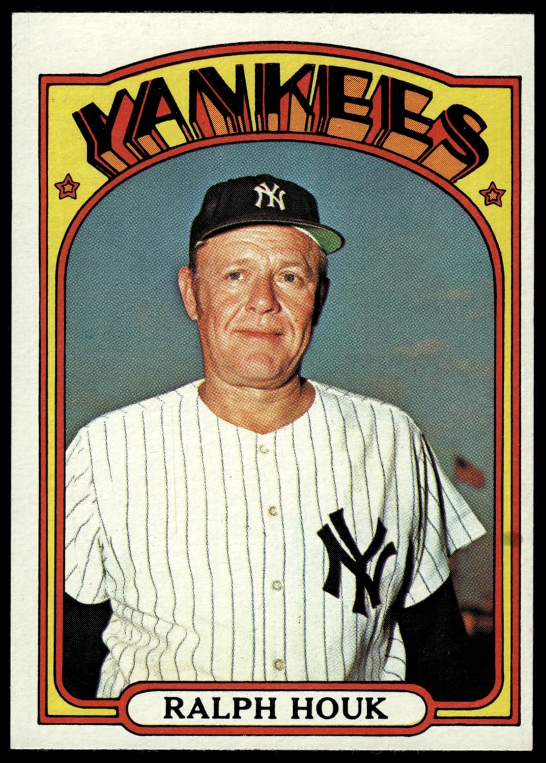 1972 Topps #533 Ralph Houk New York Yankees (Baseball Card) EX/MT Yankees