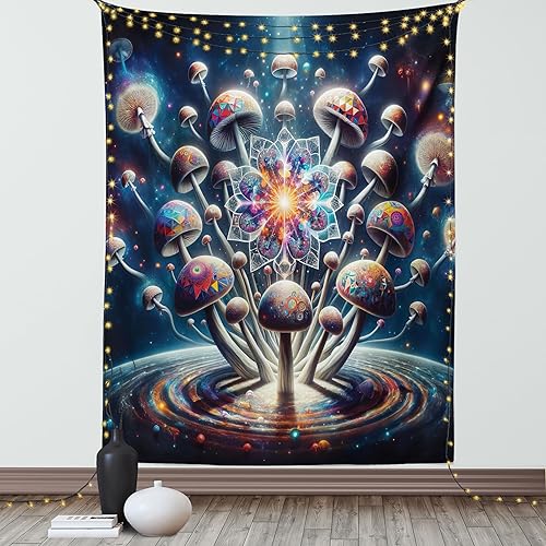 Miniatura 105 de Ambesonne Tapiz de fiesta de los años 70, caja retro en arte pop, música de baile, composición colorida impresa, para colgar en la pared para