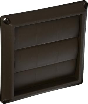 Lambro Industries 2677B Lambro"dustries Plastic Louvered Vent Hood, 4", Brown
