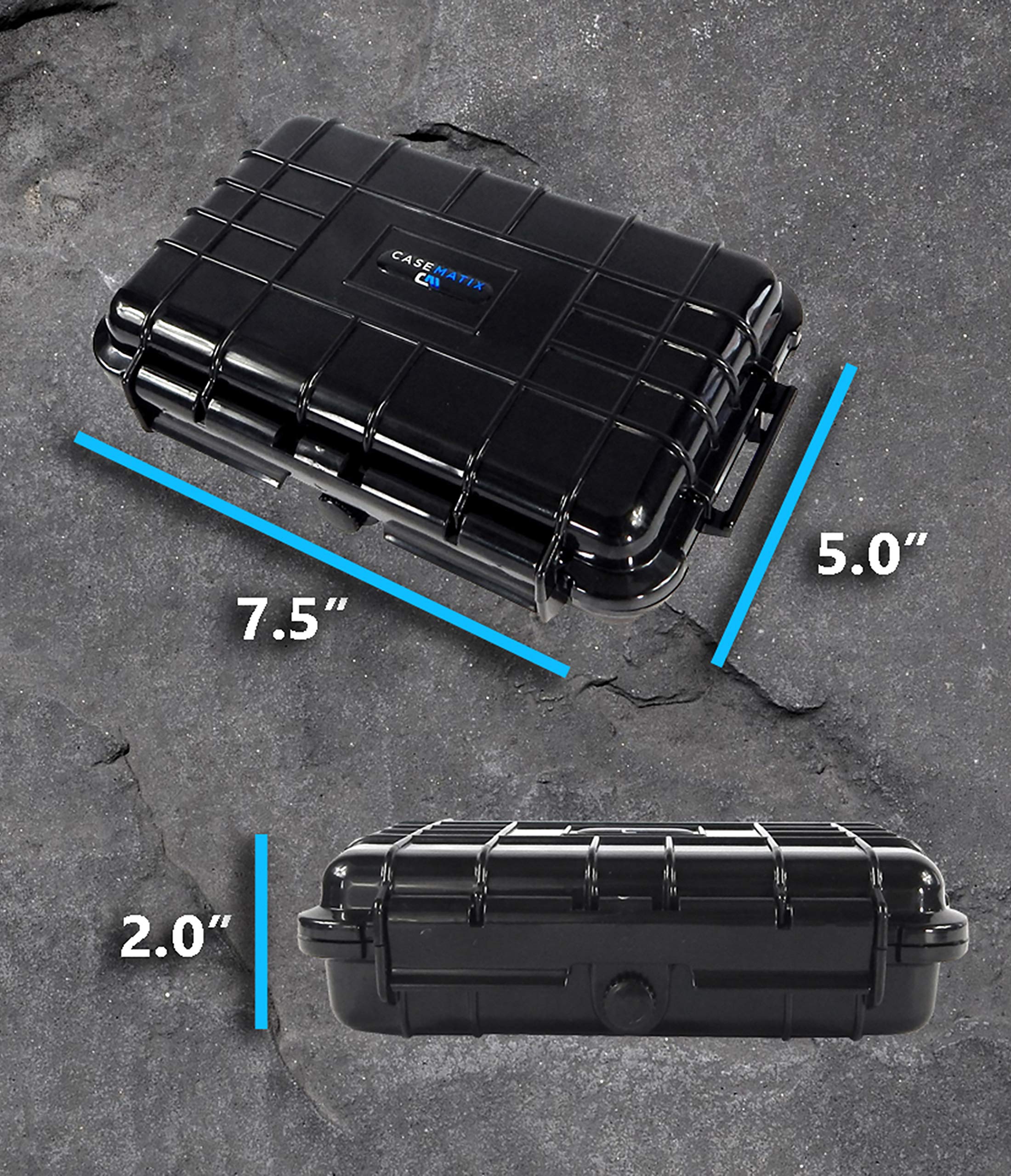 CASEMATIX Casemix - Custodia Impermeabile da Viaggio per Hard Disk Esterno G-Technology G-Drive Mobile 1TB / 2TB / 4TB USB 3.0 e USB-C Portatile Hard Disk – Resistente agli Urti, Chiusura ermetica