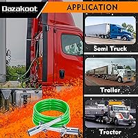 Vista 7 de Cable ABS de 7 vías, cable de remolque en espiral de 12 pies y 7 vías, cable de alimentación eléctrica de alta resistencia para tractores