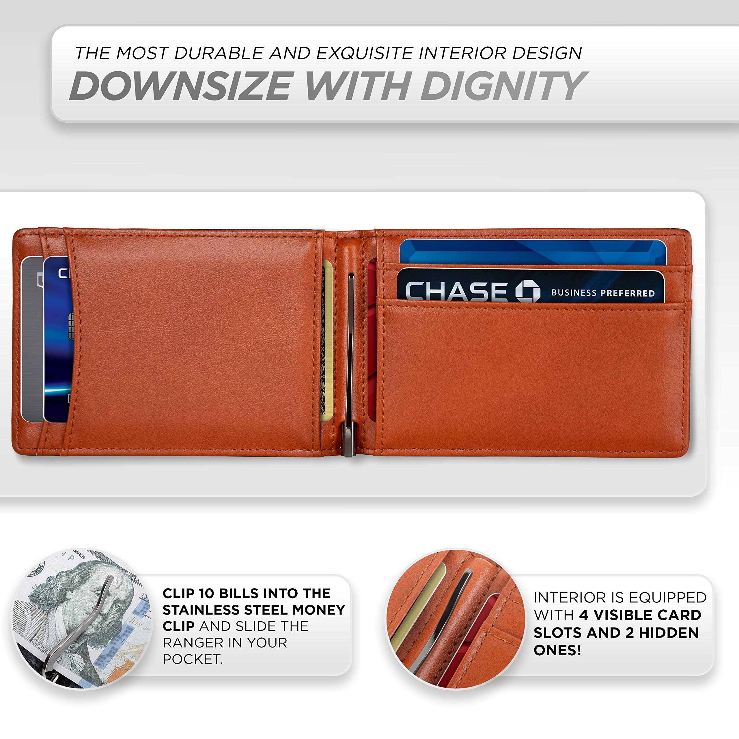 Portafoglio Da Uomo Mywalit Con Fermasoldi E Tecnologia RFID Nero/Blu - Foto 5