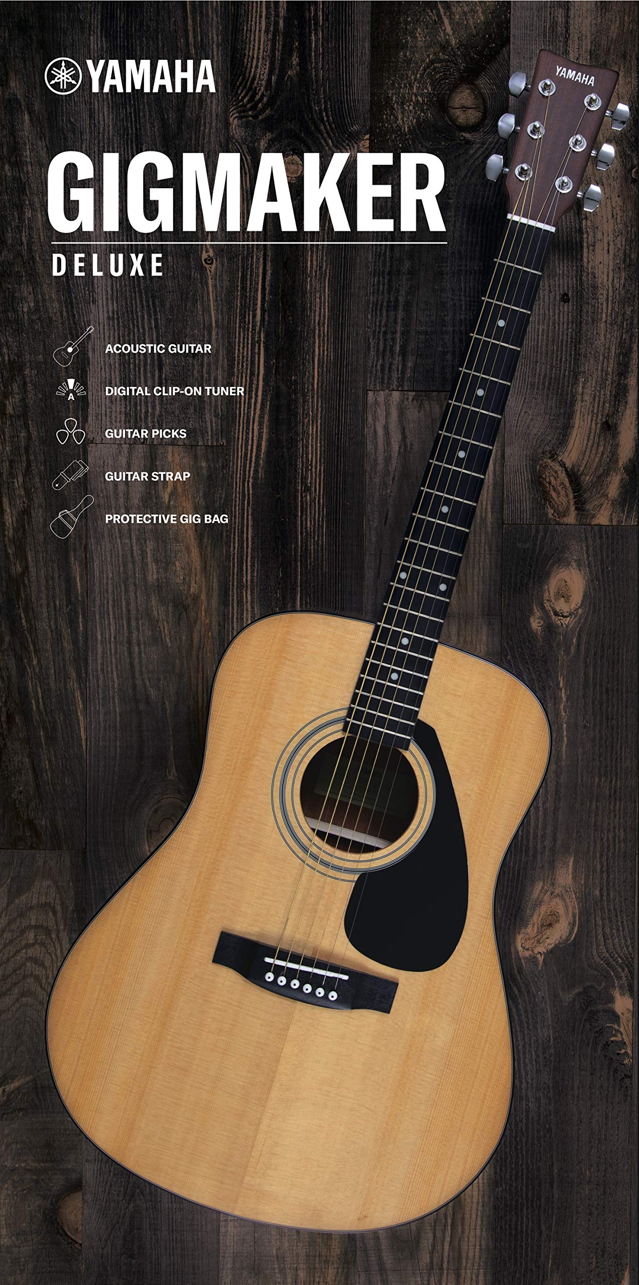 Buy Yamaha GigMaker Deluxe Acoustic Guitar Package with FD01S Guitar