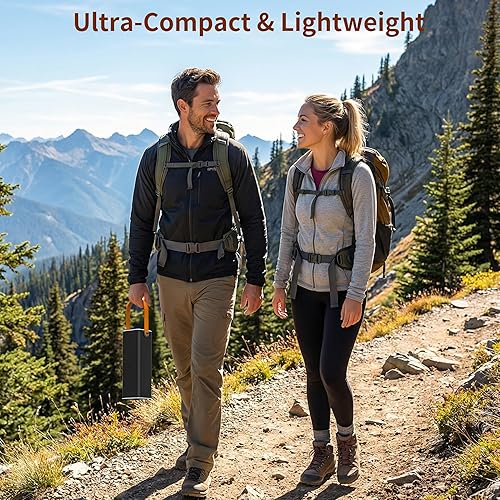 Miniatura 4 de Banco de energía portátil para portátil con salida de CA de 120 W, carga rápida PD de 65 W, cargador portátil de 31200 mAh/116 Wh para laptops,