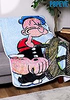 Vista 2 de Fun Costumes Popeye - Manta estándar de 60 x 48 pulgadas