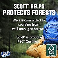 Vista 7 de Scott 1000 hojas por rollo, 8 rollos de papel higiénico, papel de baño