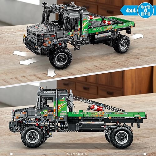 Miniatura 7 de LEGO Technic 4x4 Mercedes-Benz Zetros Trial Truck 42129 Kit de construcción explora un potente camión de juguete controlado por aplicación nuevo