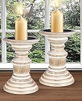 Vista 5 de The Wooden Town - pilares decorativos de madera para velas