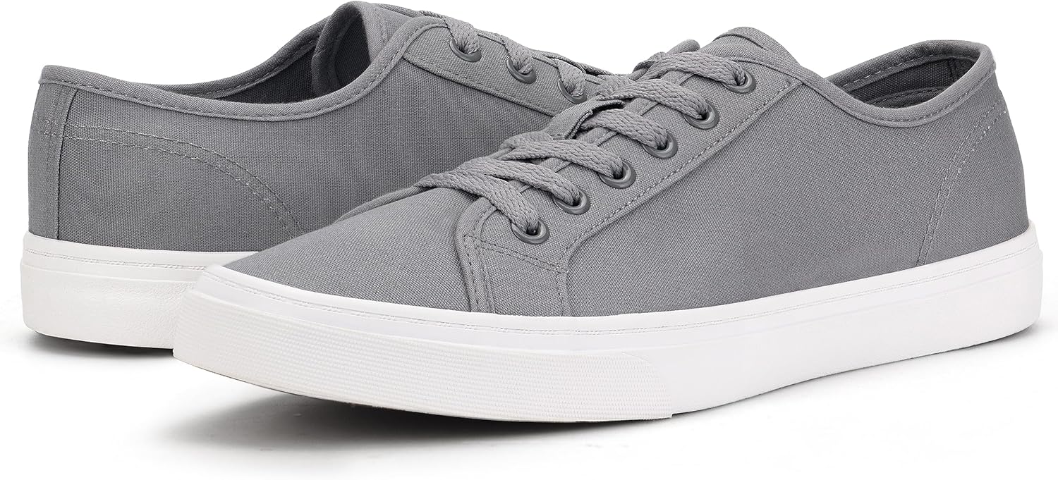 Men's Black Classic Low Top Shoes Canvas Fashion Sneaker with Soft Insole Causal Dress Shoes for Men Comfortable Walking Shoes - Image 4