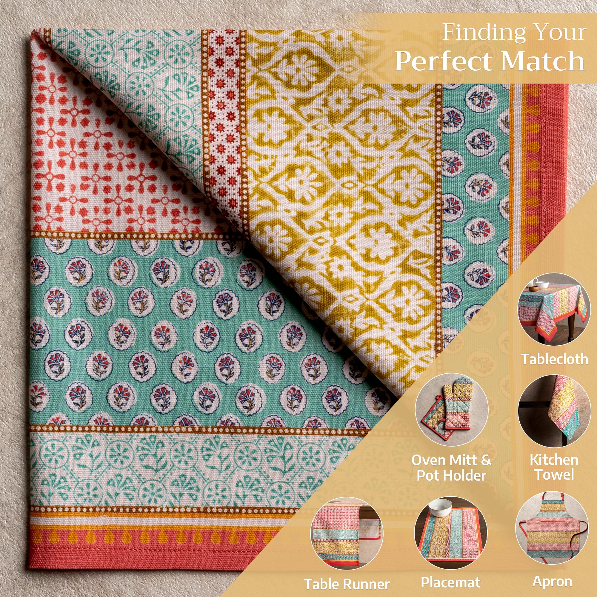 Maison d'Hermine - Servilletas de tela (100% algodón, 45 x 45 cm, 4 unidades)