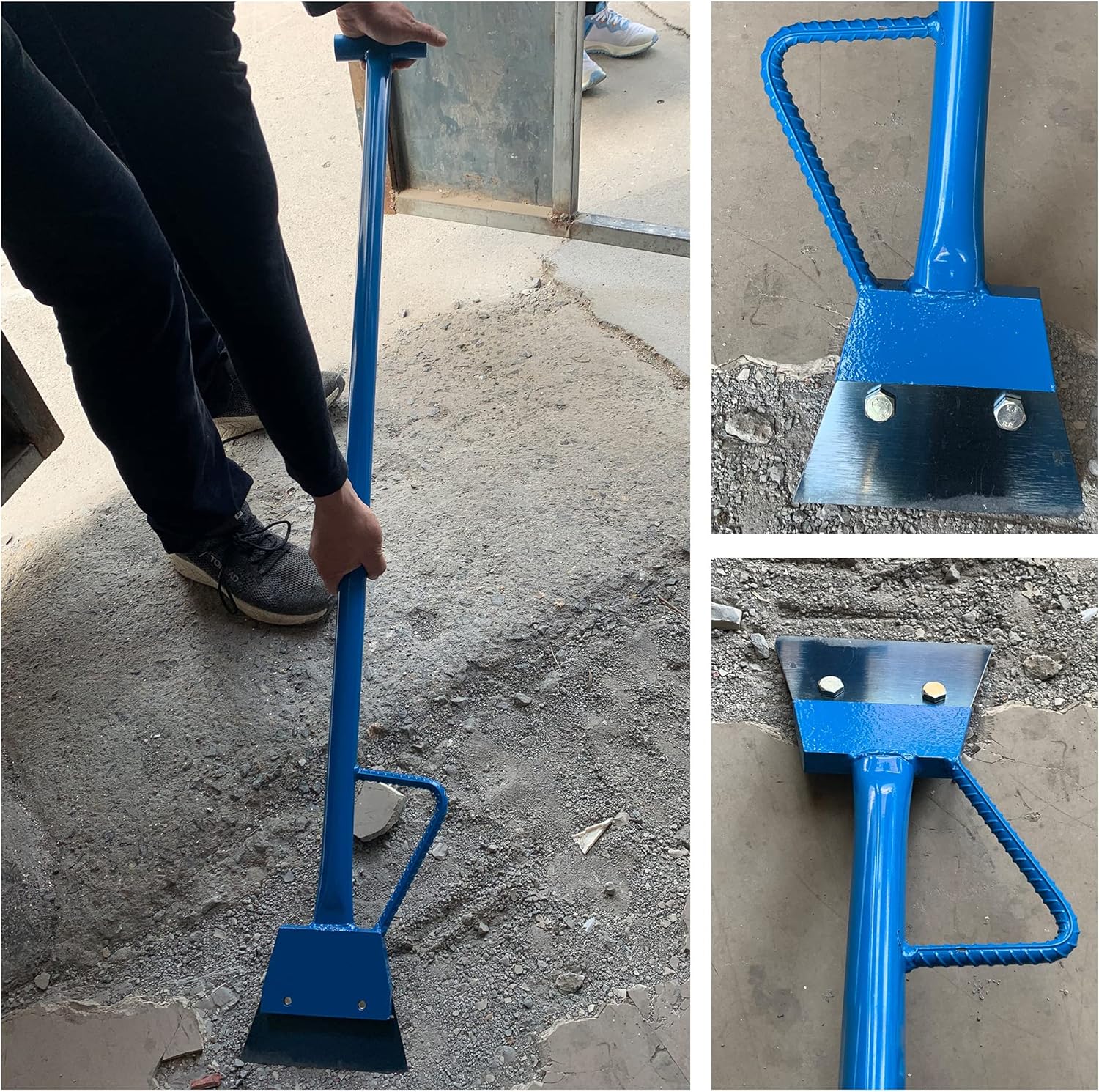Professional 7” long Handle Scraper Roof Remover Heavy Duty Removing Tool Flooring Removal Tool Sturdy Ice Cleaning Shovel