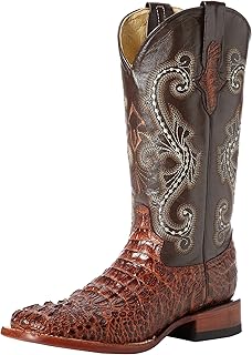 round toe alligator boots
