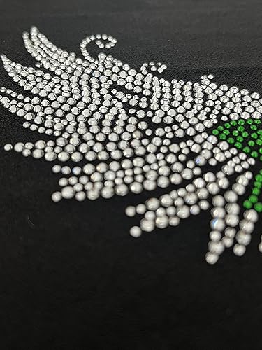 Miniatura 2 de Diseño de diamantes de imitación termoadhesivos con diseño de alas de ángel y rosas para transferencias de calor para camisas