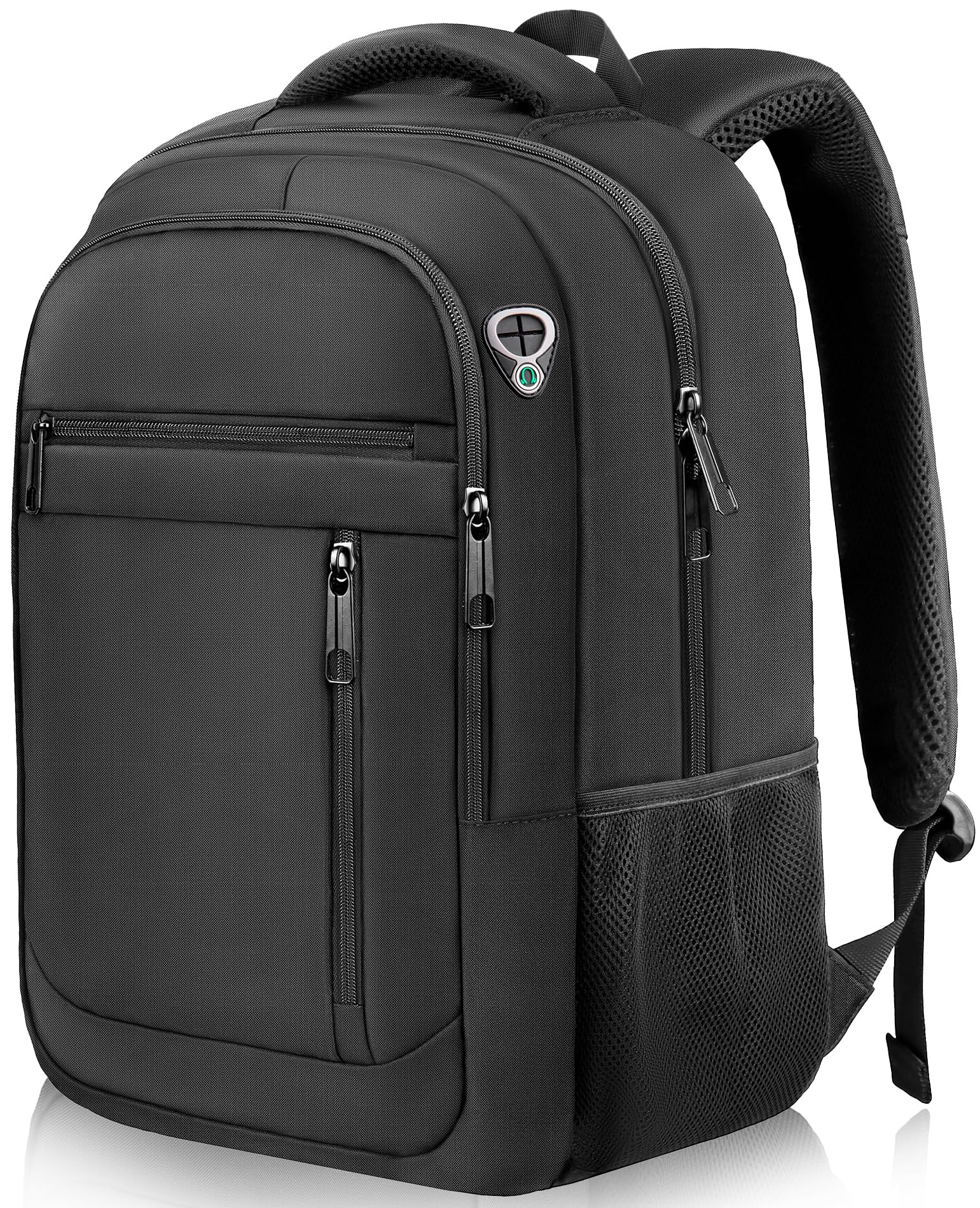 LifetimeWarranty Travel Backpack for Men, Lightweight 40L Business Laptop Backpack with 17.3 Inch Laptop Compartment, Daypack for Flight, Durable Water Resistant Bookbag, Hiking, Work Backpack, Black