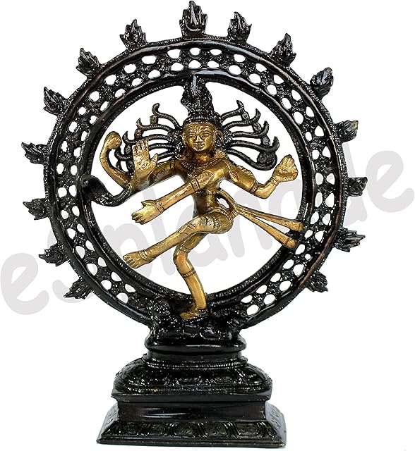 ESPLANADE Brass Shivling with Sheshnag | Shiva Lingam Shiv Ling Idol Murti Natraj (Natraj)