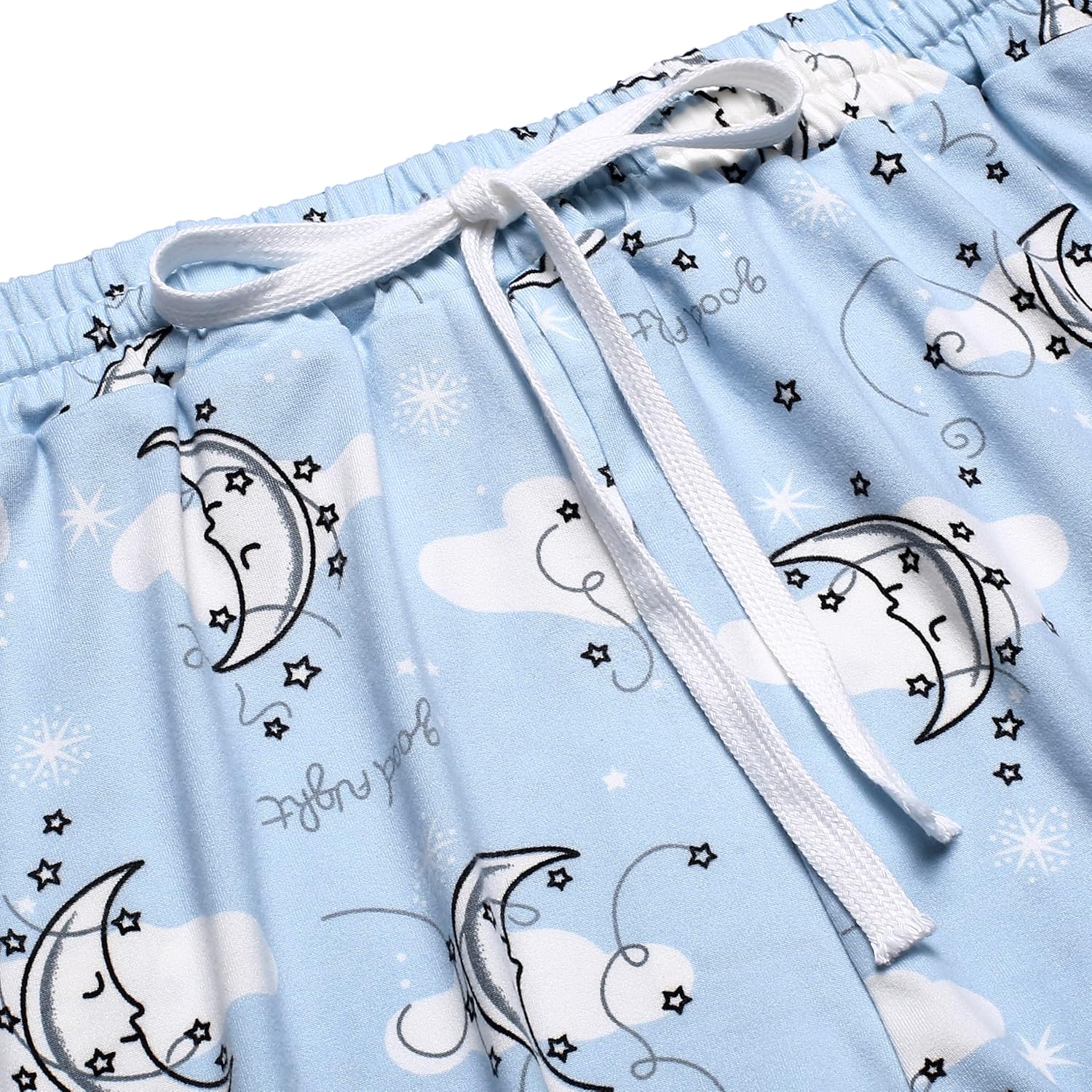 2 Pack Pajama Shorts for Women Cotton Sleep Shorts Casual Lounge Pants Drawstring Pj Bottoms - Image 7