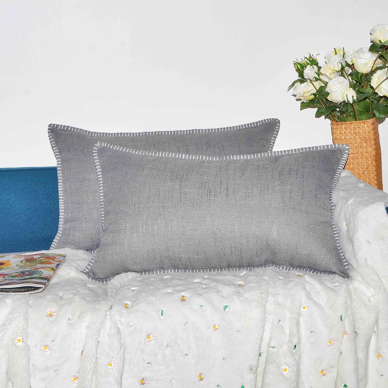 Hahadidi 14x24 Pillow Cover Throw Pillow Covers Set of 2