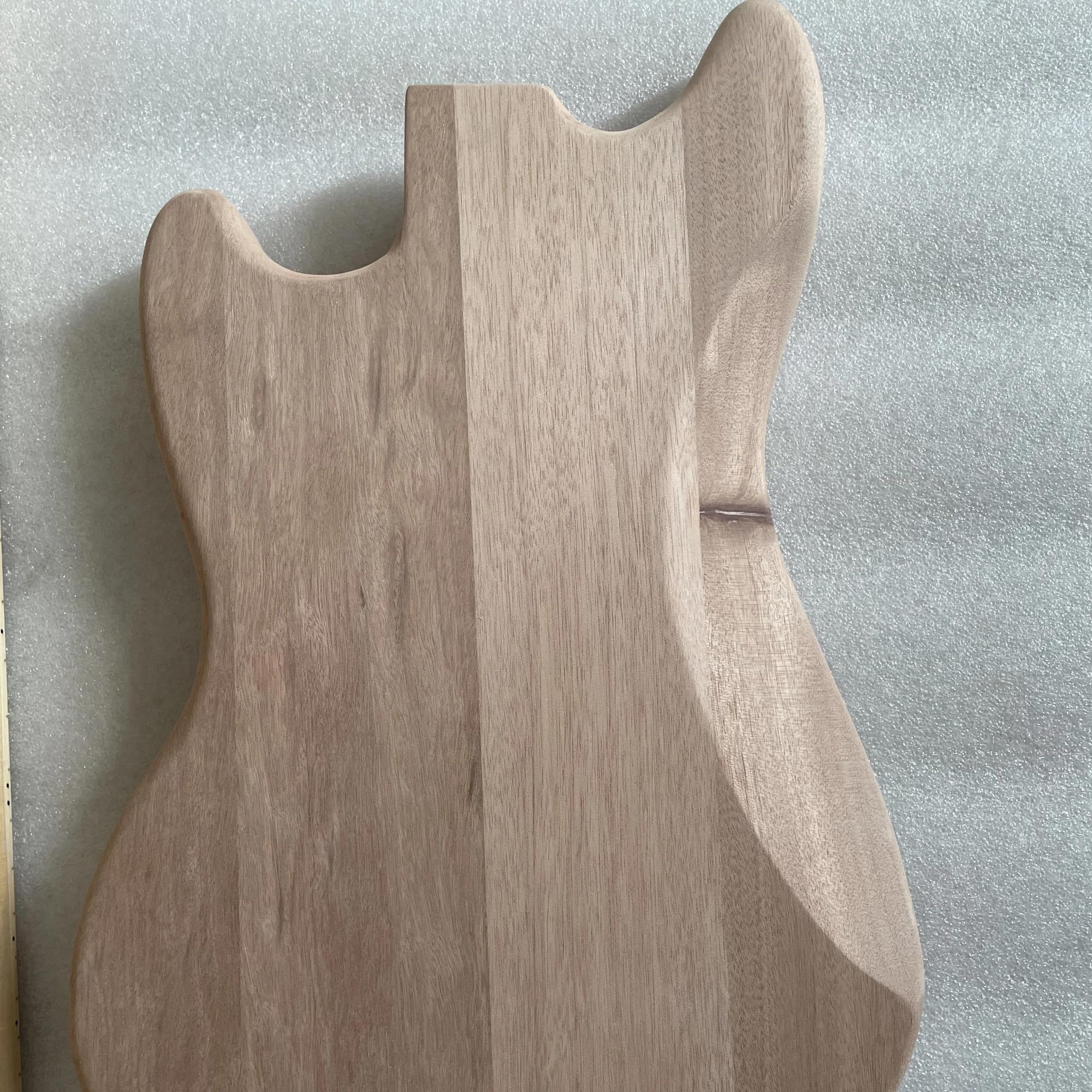 Unfinished Guitar Body Unfinished Body Blank Mahogany Wooden Barrel Luthier DIY Part For Jm Electric Guitar
