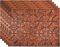 Vista 14 de FASÄDE Panel decorativo de vinilo para salpicaduras de estilo/patrón tradicional 1 en acero galvanizado (muestra de 6 x 6 pulgadas)