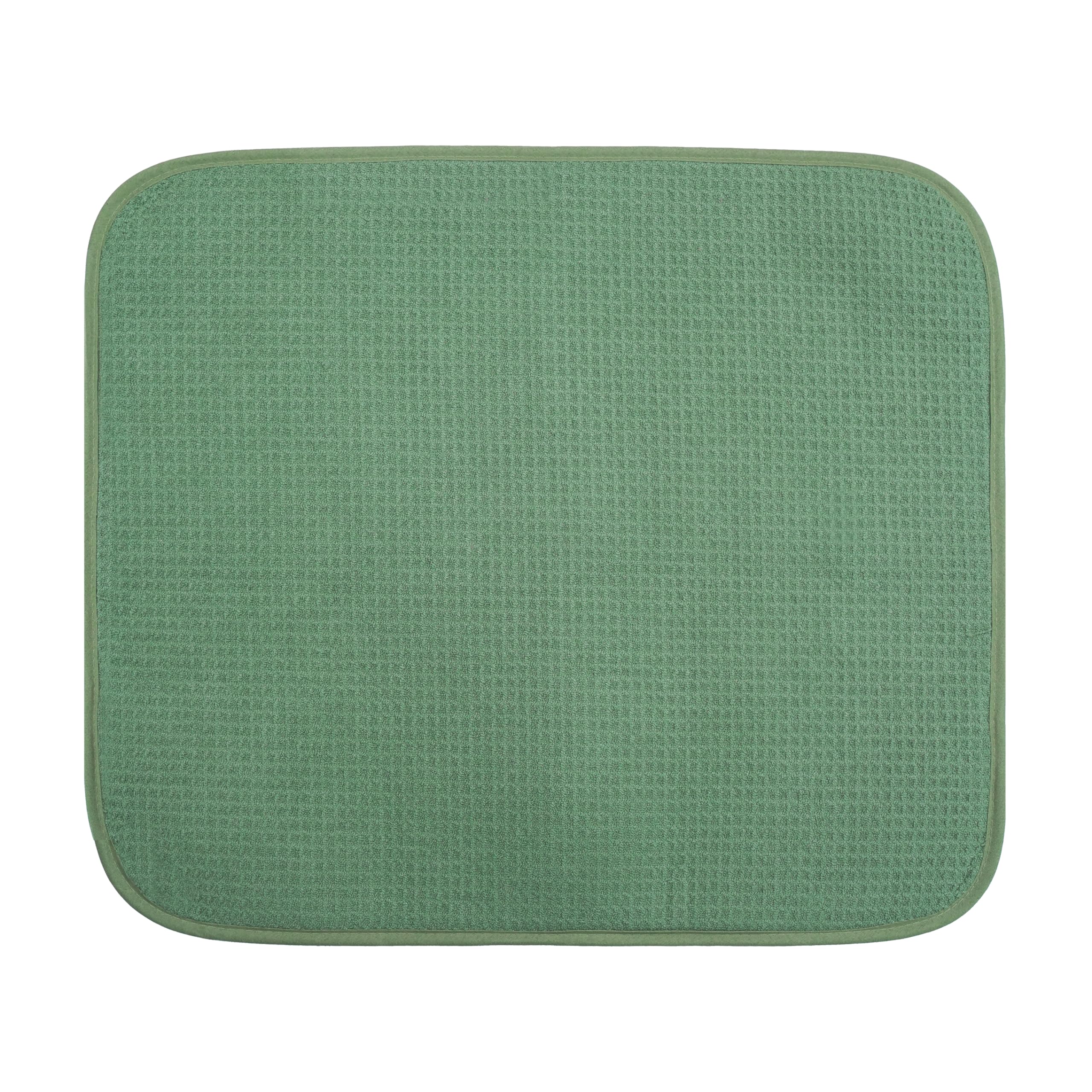 OGGI Saugfähige, wendbare Mikrofaser-Abtropfmatte für Küche, Geschirr-Trockenpad, 40,6 x 45,7 cm, groß, Salbei