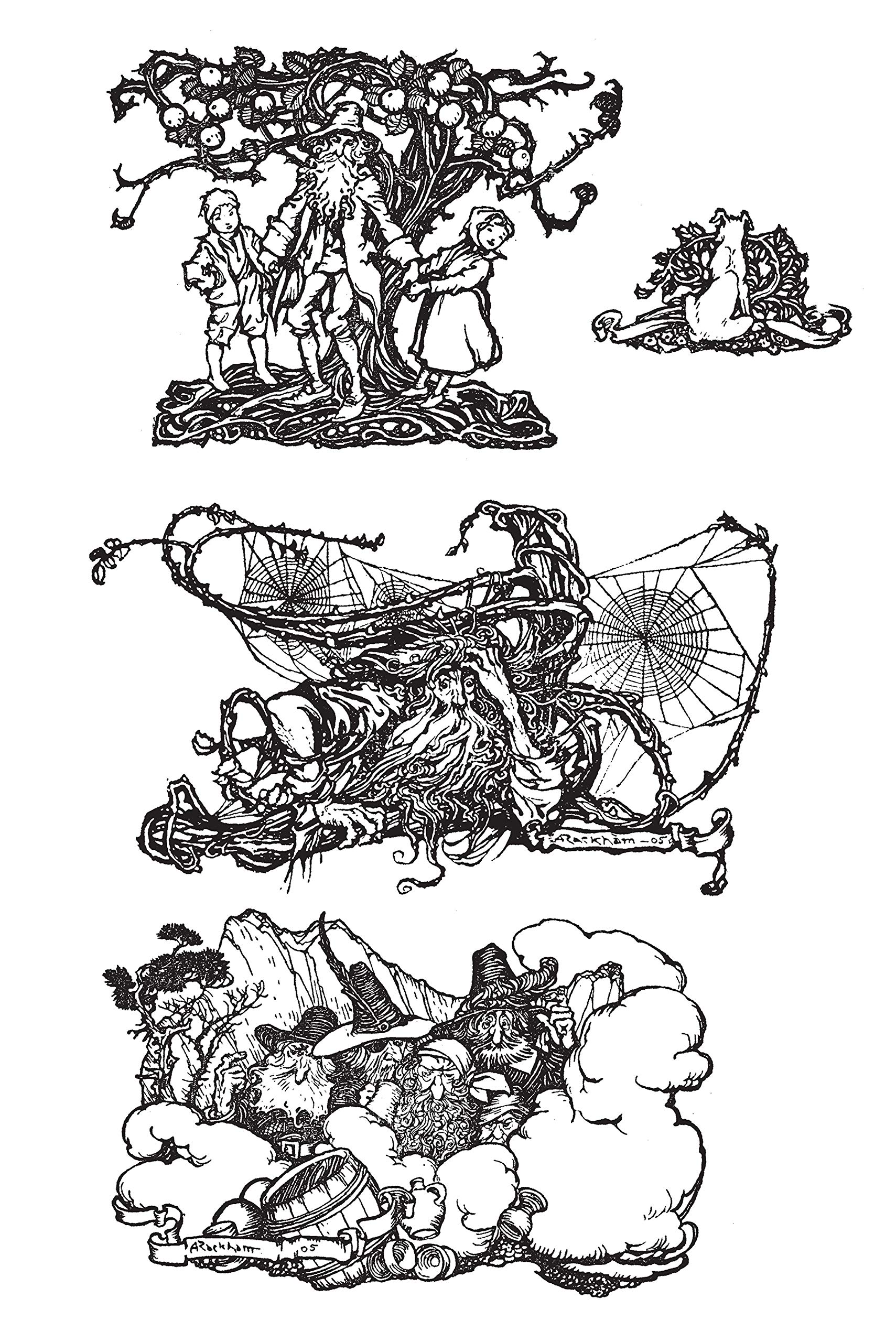 Fantastic Line Art of Arthur Rackham