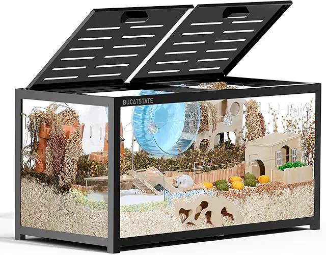 BUCATSTATE Hamster Cage 3.0 - Large Stackable Metal Terrarium for Rodents