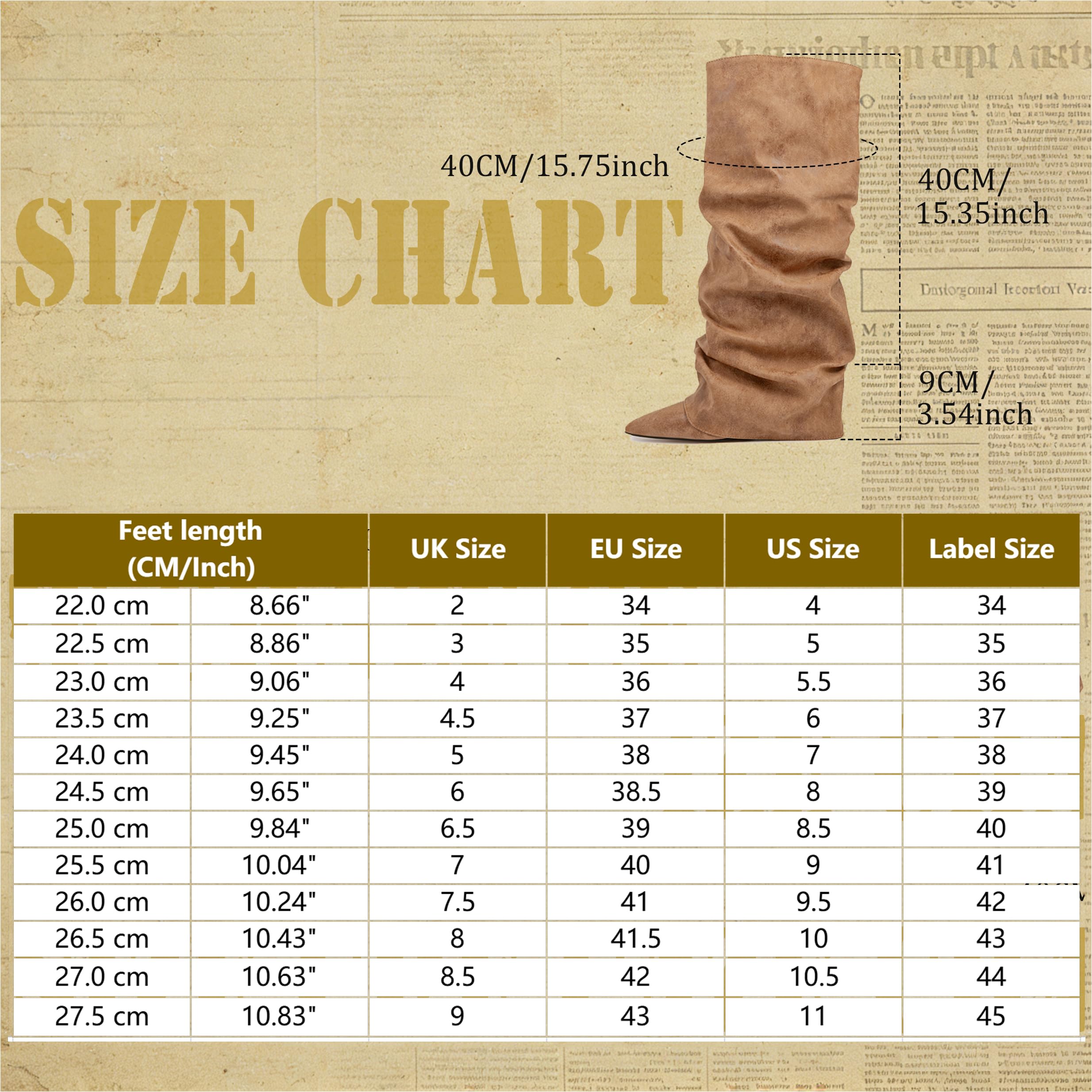 Fancy Fold Over Slouch Stiefel Blockabsatz