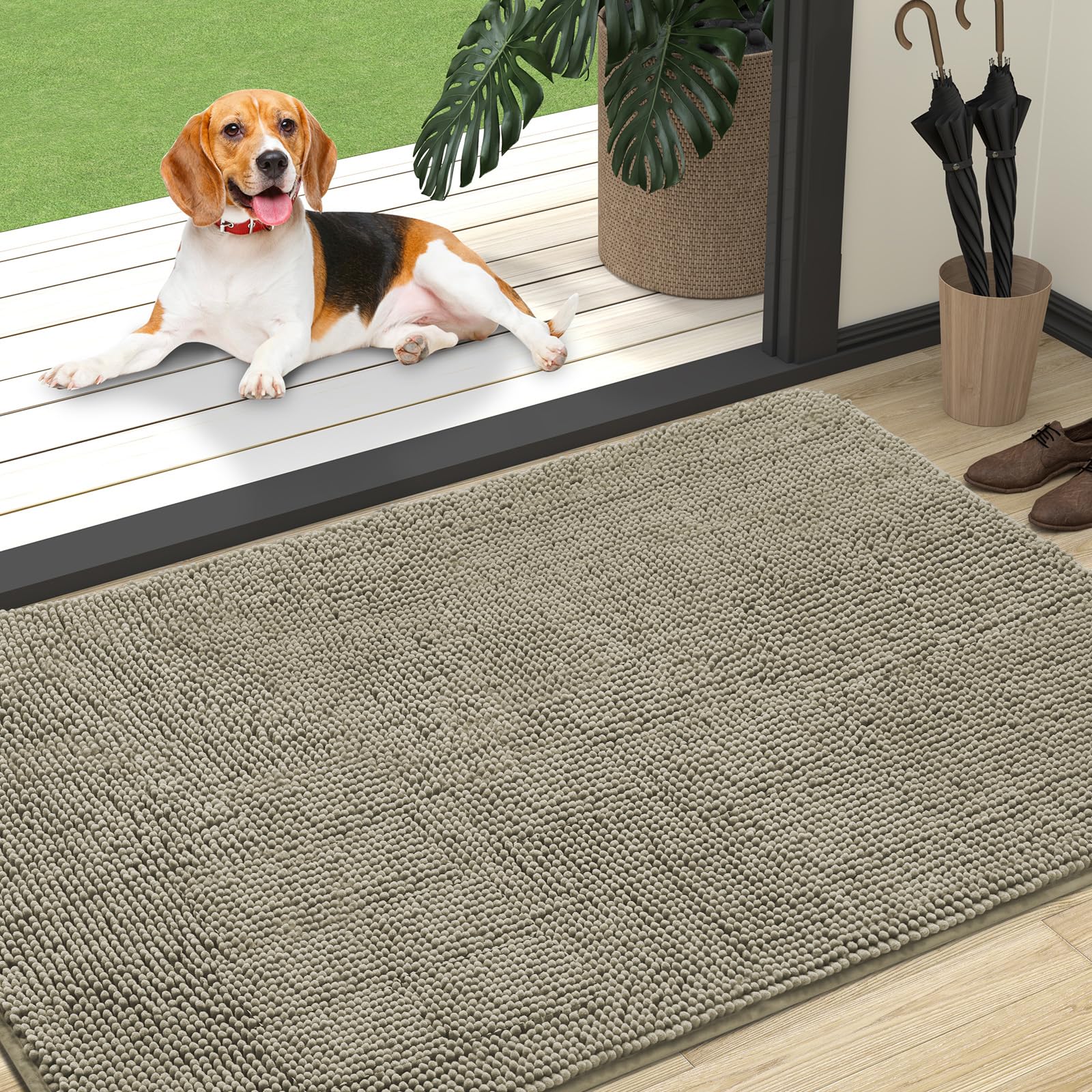 OLANLY Chenille Mud Mat 47x32