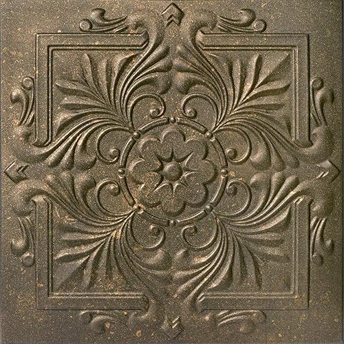 A La Maison Ceilings R14 - Azulejos de espuma prepintados victorianos 1296 pies cuadradoscaja paquete de 48 oro blanco lavado