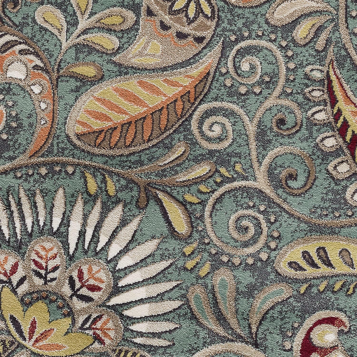 Seafoam Modern 2x10 Hallway Runner Rug - Kitchen Rug - Area Rug for Indoor Entry Entryway Walkway - Contemporary Carpet