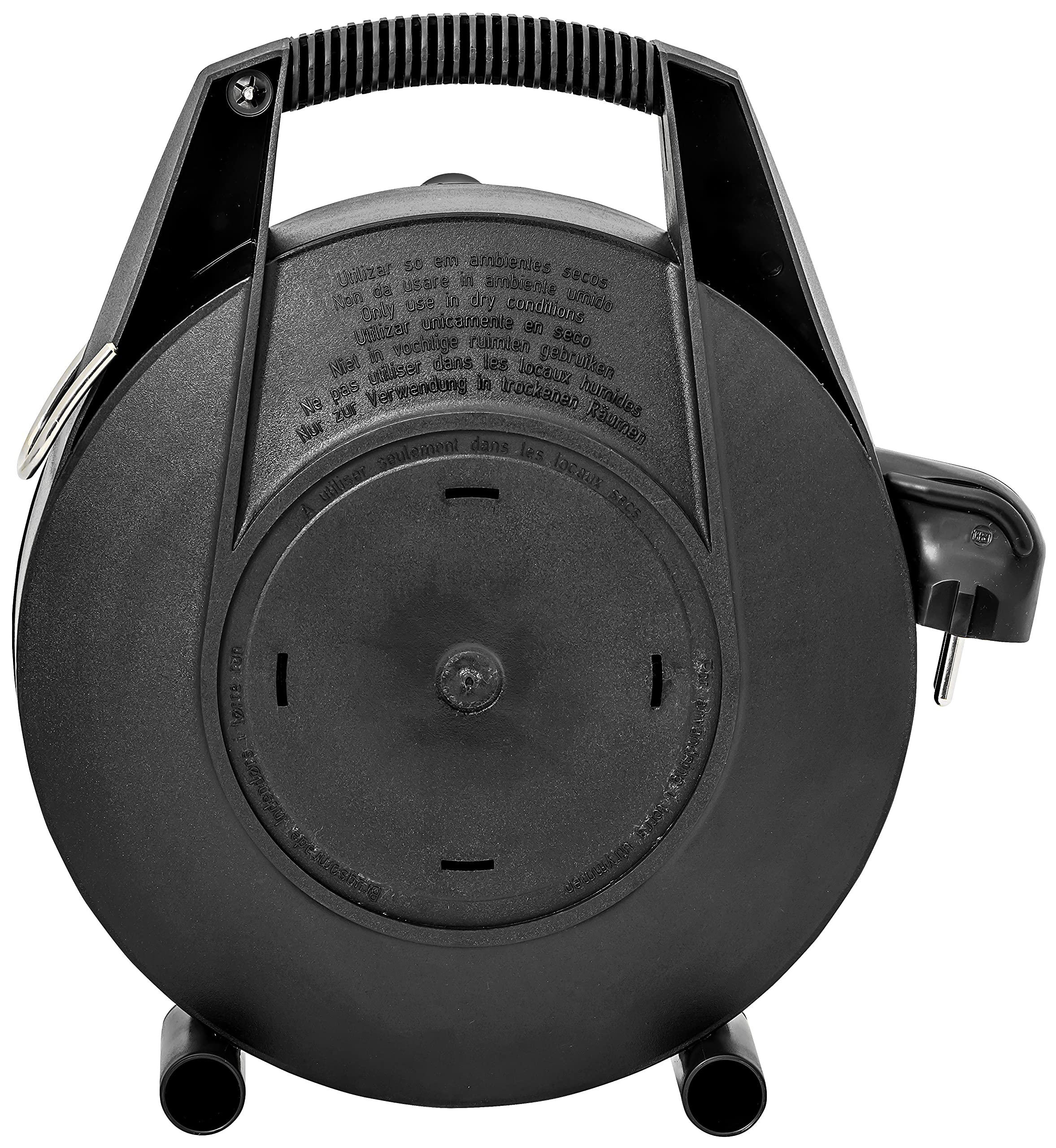 Brennenstuhl 1102701 - Comodidad línea 10m cl-x carrete eléctrico h05vv-f 3g1,0 negro