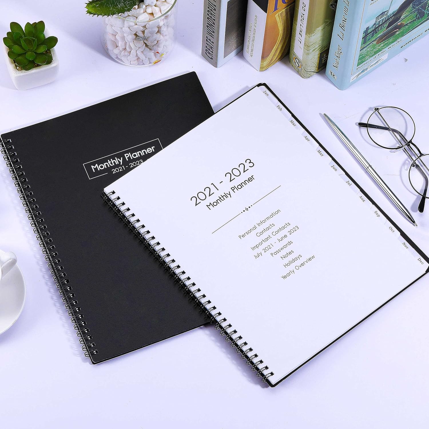 2021-2023 Monthly Planner - 24 months Planner 2021-2023, July 2021- June 2023, Monthly Planner 2021-2023, 9.2'' x 11.4'' , Planner with Inner Pocket, 24 Month Tabs, Inner Pocket : Office Products