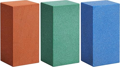 3 piezas de piedras abrasivas de goma gomosa, bloque de goma para moler borde, piedra de goma suave para snowboard, piedra de esquí de snowboard