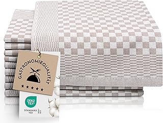 Sponsored You’re seeing this ad based on the product’s relevance to your search query.Learn more about this advertisement ZOLLNER Set of 10 Tea Towels, Cotton, 46 x 70 cm, Super-Absorbent and Durable Dishcloths, Washable up to 60 °C, Brown/Chequered, Catering Quality, OEKO-TEX®-Certified