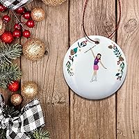 Vista 5 de Baton - Adorno de Navidad giratorio personalizado, adorno de bastón Majorette