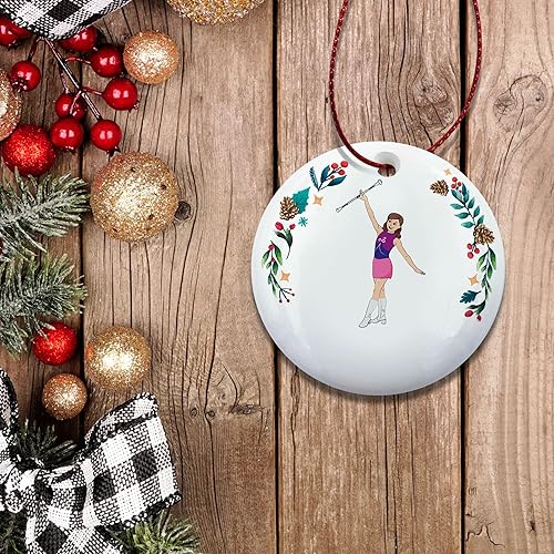 Miniatura 5 de Baton - Adorno de Navidad giratorio personalizado, adorno de bastón Majorette