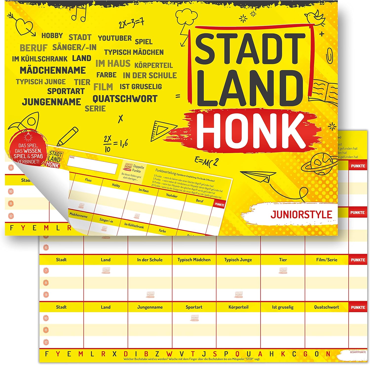  Stadt Land Honk - Junior Edition - Stadt Land Fluss Kinder Illustration 