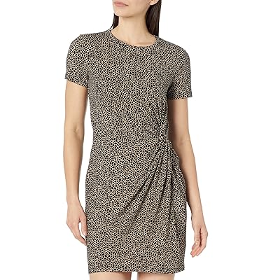 MICHAEL Michael Kors Giraffe Twist Short Sleeve Mini Dress Women