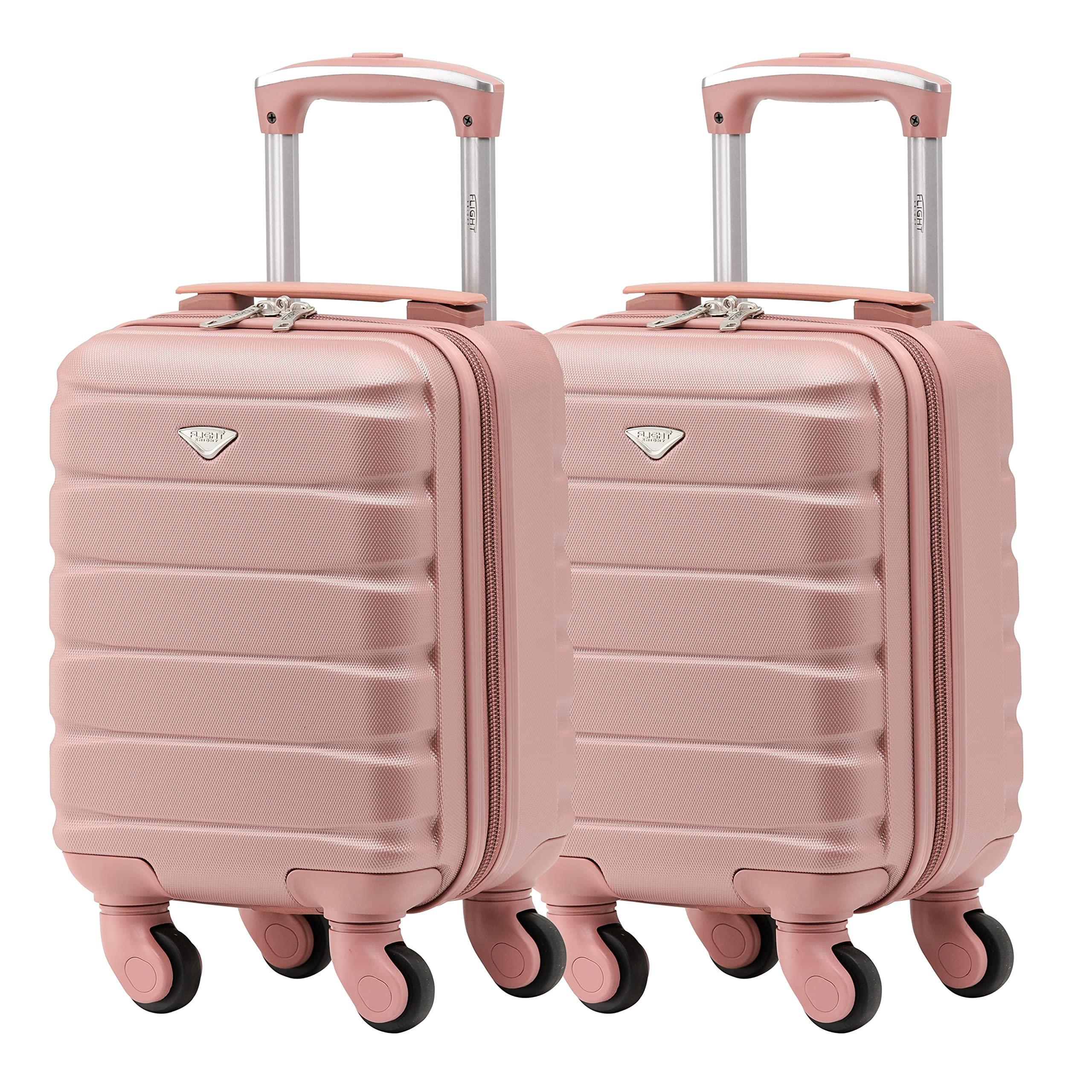 Flight Knight Suitcase Set of 2 Lightweight 4 Wheel ABS Hard Case Cabin Carry On Hand Luggage Approved for Over 100 Airlines Including easyJet, British Airways, Ryanair & Many More 55x35x20cm — view 192