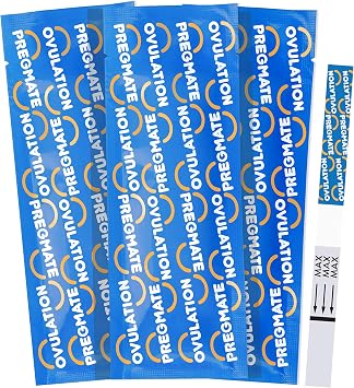 Pregmate 100 Ovulation Test Strips with Numerical LH Result Quantitative Predictor Kit (100 Count)