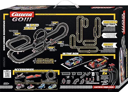 Miniatura 6 de Carrera Juego de pista de carreras de juguete eléctrico para niños, escala 143, enfrentamiento de alta velocidad DTM