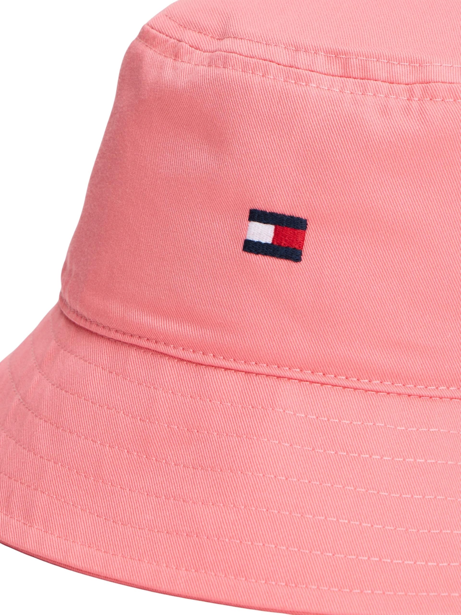 Tommy Hilfiger Unisex dziecięca mała flaga kapelusz typu bucket KA0KA00041 nakrycie głowy, różowy (tropikalny róż), S-M
