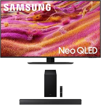 SAMSUNG QN50QN90FAFXZA 50 Inch Neo QLED 4K QN90F Vision AI Smart TV with a HW-B630F B-Series Soundbar 3.1 Ch and Subwoofer with Dolby Audio 2025