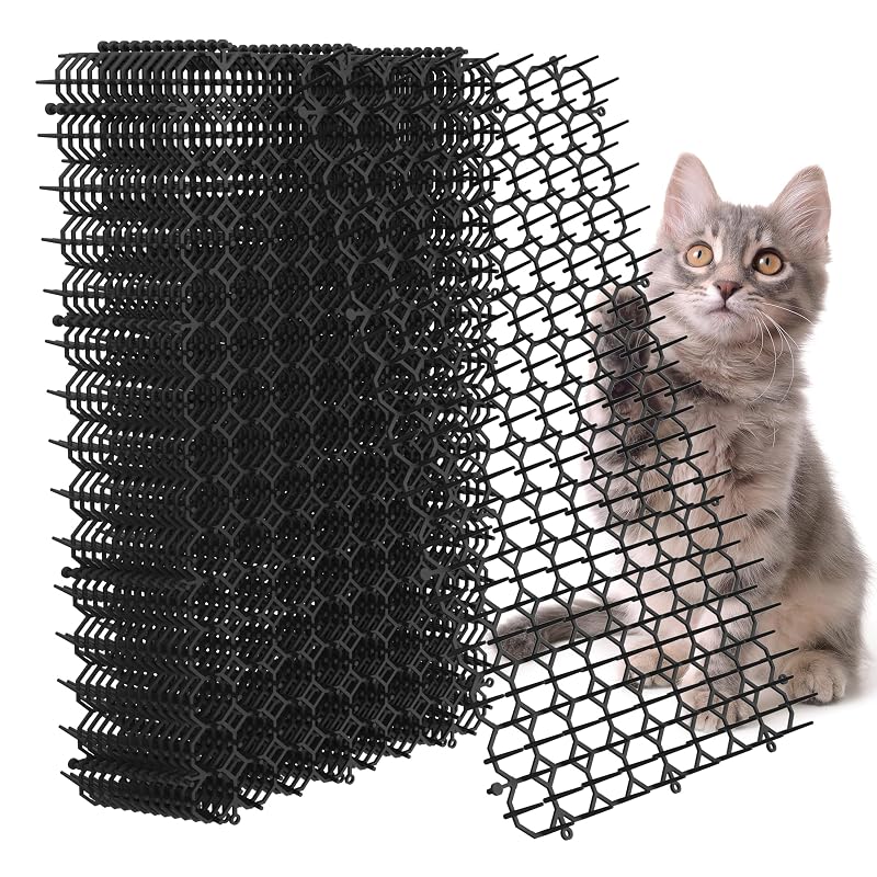 Tapete Repelente para Gatos com Espículas Plásticas Hmyomina, Pacote com 16