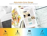 PureOptics LED Four adjustable color temperature modes Qi Wireless Charging LED Desk Lamp, Dimmable, White – view 7
