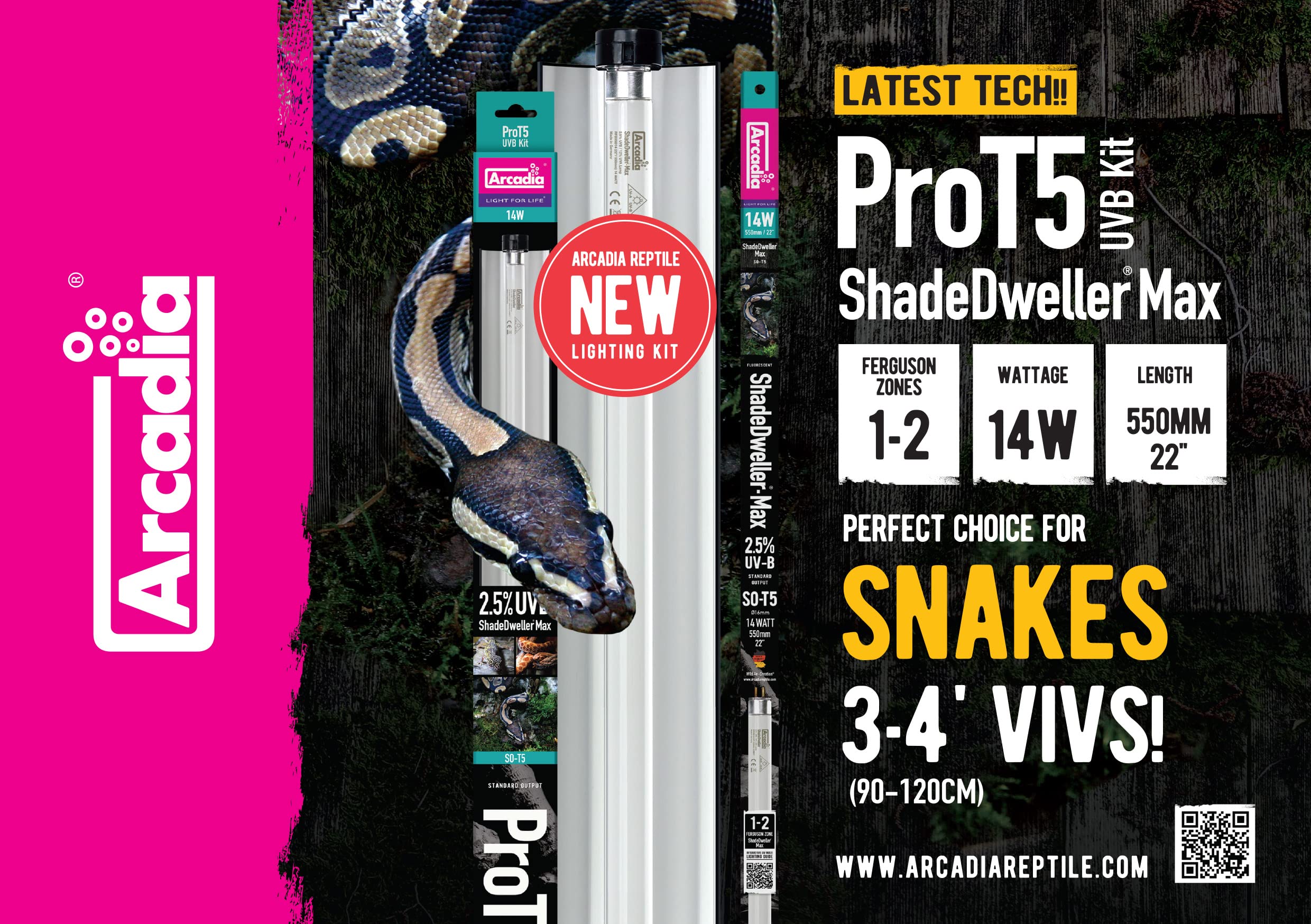 ShadeDweller-MAX ProT5 UVB-Kit 14W 2,5% UV-B