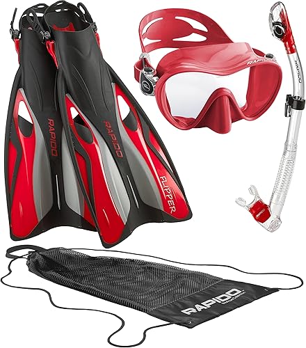 Miniatura 13 de Phantom Aquatics Juego de esnórquel sin marco con máscara de snorkel Azul,Negro -,Blanco,Lila,Menta,Amarillo,Rosado,Rojo